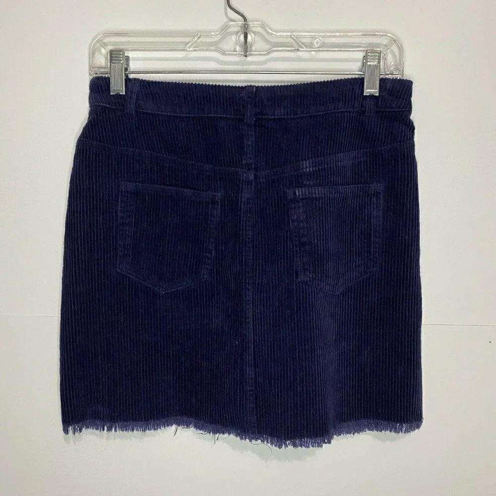 NEW Mittoshop Mini Skirt Sz Small Navy Corduroy